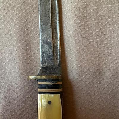 WESTERN FIXED BLADE KNIFE W/SHEATH