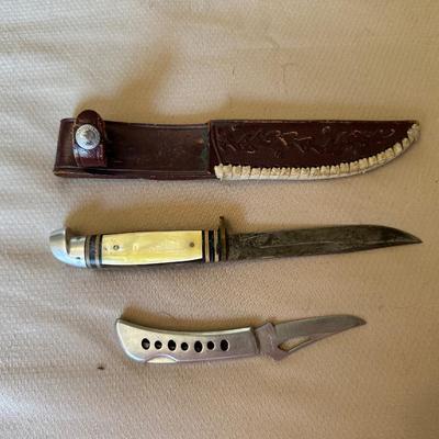 WESTERN FIXED BLADE KNIFE W/SHEATH