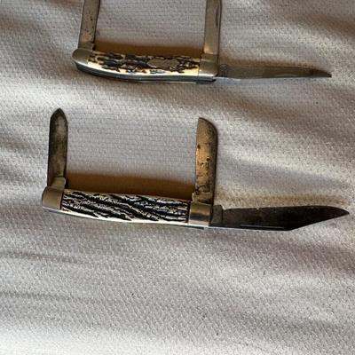 COLONIAL AND SCHRADE FOLDING POCKET KNIVES