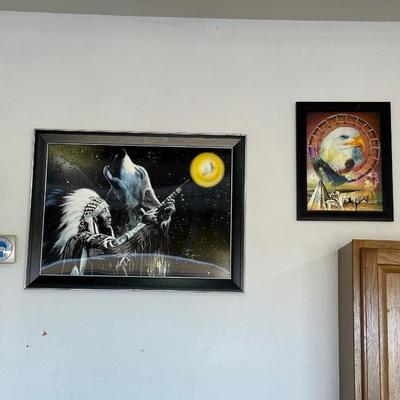 WALL ART WITH A NATIVE AMERICAN THEME