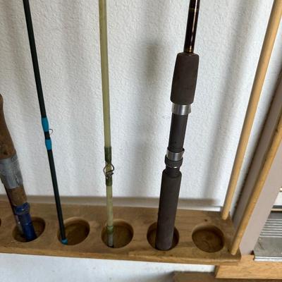 FISHING POLES AND 2 POLE TUBES