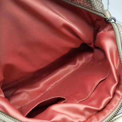 Metallic Python Snakeskin Print COACH Handbag