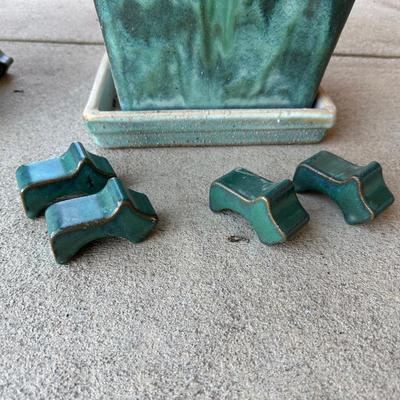 GLAZED BONSAI PLANTER W/REMOVABLE FEET