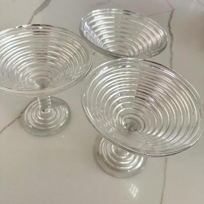 3 Manhattan Martini Glasses