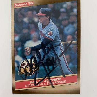 Wally Joyner signed baseball card
