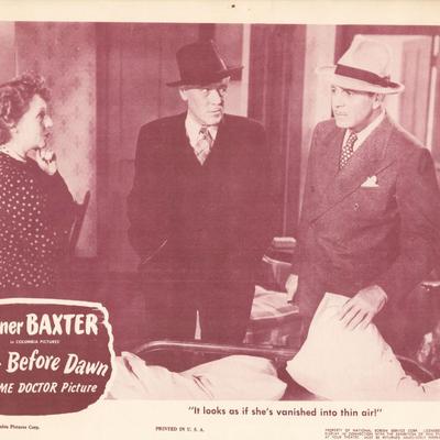 Just Before Dawn 1946 original vintage lobby card