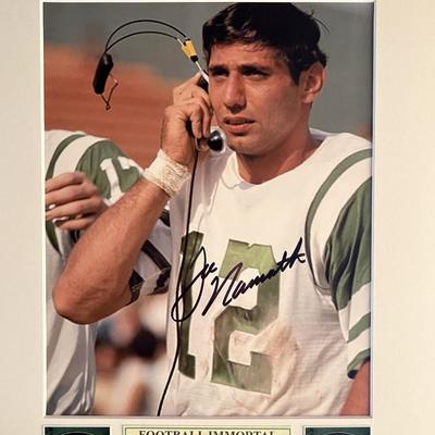 Joe Namath signed photo