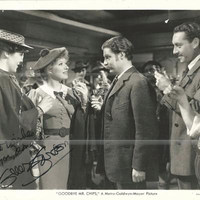 Goodbye, Mr. Chips Greer Garson Signed Movie Photo