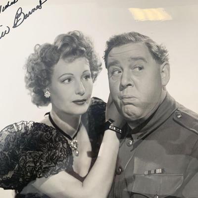Binnie Barnes signed photo