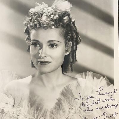 Martha Scott signed photo