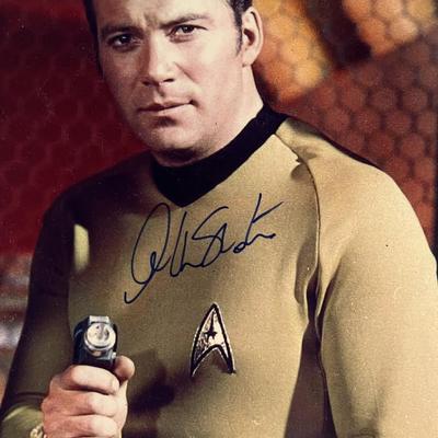 Star Trek William Shatner signed photo