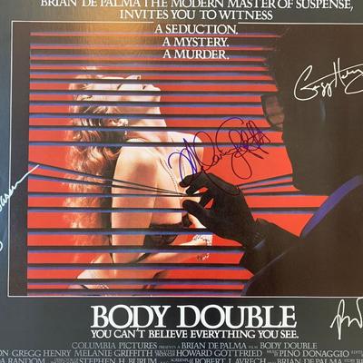 Body Double signed movie poster