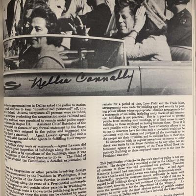 Warren Commission Death Of The President signed book