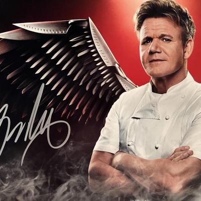 Hell's Kitchen Gordon Ramsay signed photo