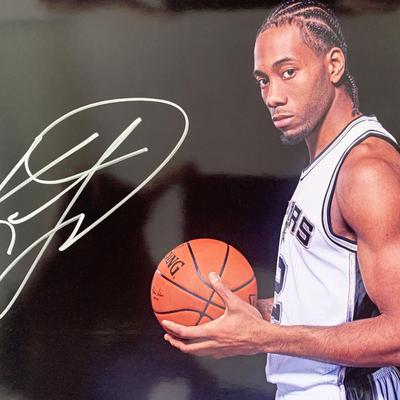 Kawhi Leonard signed photo