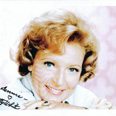 Betty White signed photo