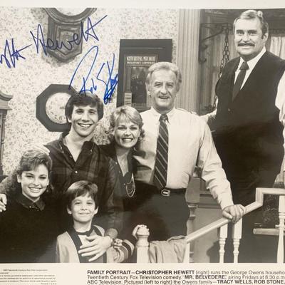 Mr. Belvedere Chris Hewett and Rob Stone signed photo