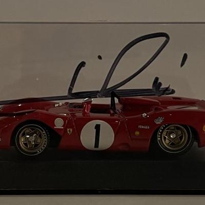 Mario Andretti signed diecast car