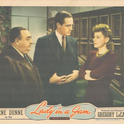 Lady in a Jam 1942 original vintage lobby card