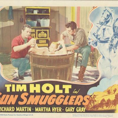 Gun Smugglers 1949 original vintage lobby card