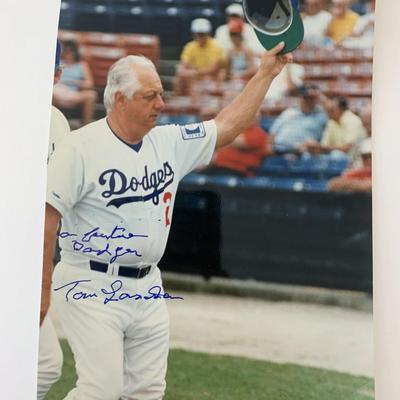 Tommy Lasorda signed photo