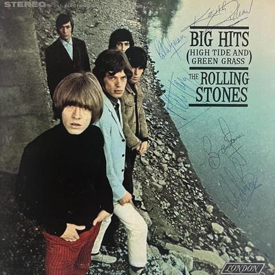 Rolling Stones Big Hits High Tide And Green Grass signed album
