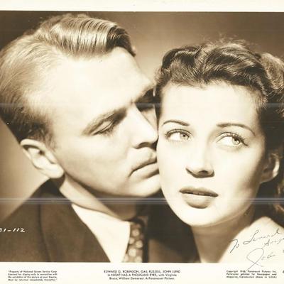 Night Has a Thousand Eyes  John Lund Signed Movie Photo