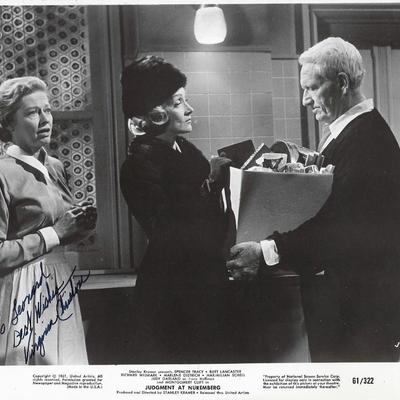 Judgment at Nuremberg Virginia Christine
signed movie photo