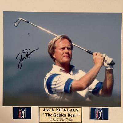 Jack Nicklaus signed photo