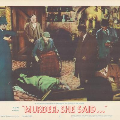 Murder, She Said... set of 8 original lobby cards