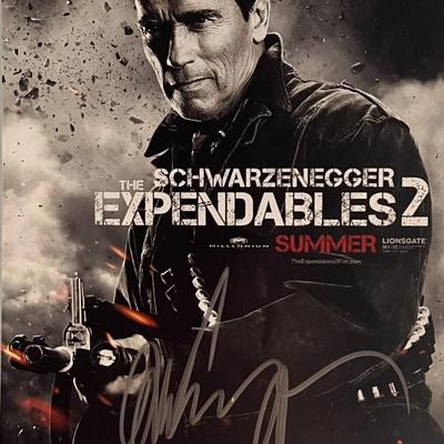 The Expendables 2 Arnold Schwarzenegger  signed photo