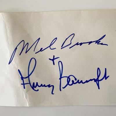 Mel Brooks and Anne Bancroft Signature Cut