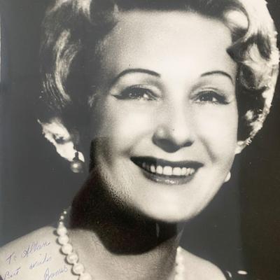 Binnie Barnes signed photo