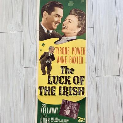 The Luck of the Irish original 1948 vintage insert movie poster