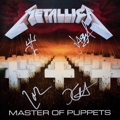Metallica signed Master Of Puppets album
