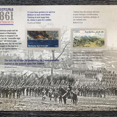Civil War A Nation Touched With Fire stamp sheet