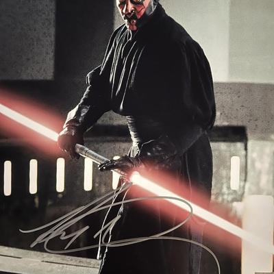 Star Wars Darth Maul Ray Park signed movie photo