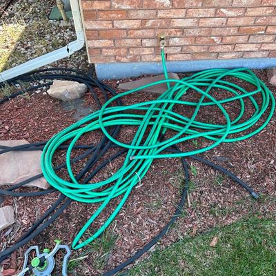 GARDEN HOSES AND SPRINKLER