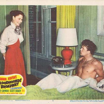 Bloodhounds of Broadway 1952 original vintage lobby card