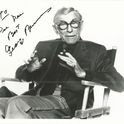 George Burns signed photo