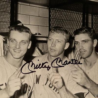Mickey Mantle signed photo