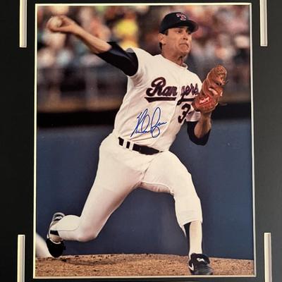 Nolan Ryan signed photo