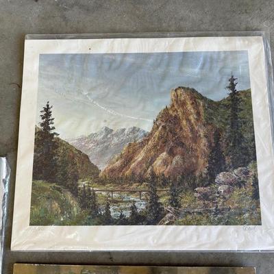 VINTAGE ARTWORK 1 IS SIGNED AND NUMBERED