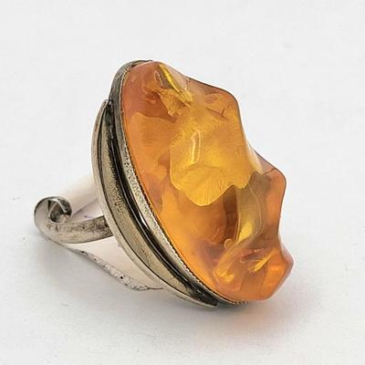 Amber Necklace, 925 Amber Ring + Bonus Amber Stretch Bracelet