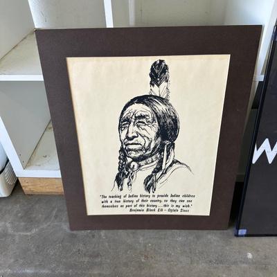 NATIVE AMERICAN THEMED ART