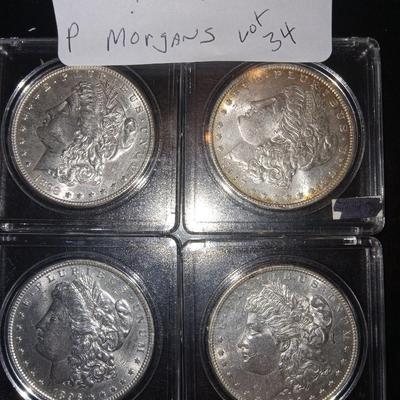 1886,1896,1897,1899 P morgans