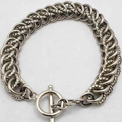 Circle Links Sterling Bracelet 36gr