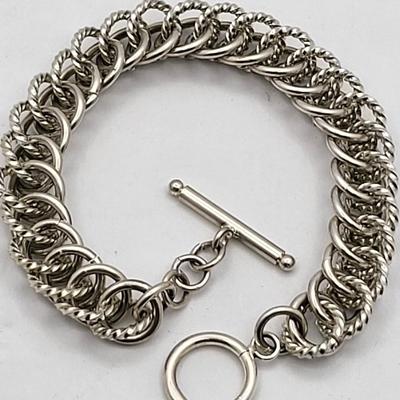 Circle Links Sterling Bracelet 36gr