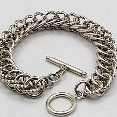 Circle Links Sterling Bracelet 36gr