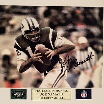 Joe Namath signed photo